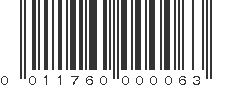 UPC 011760000063