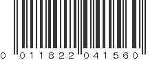 UPC 011822041560