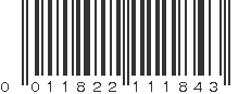 UPC 011822111843