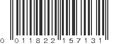 UPC 011822157131