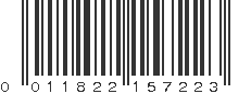 UPC 011822157223