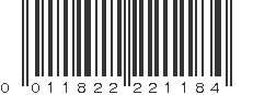 UPC 011822221184