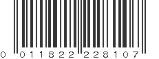 UPC 011822228107