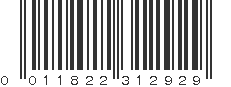 UPC 011822312929