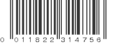 UPC 011822314756