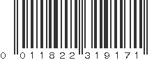 UPC 011822319171
