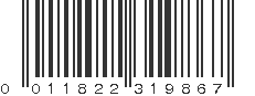 UPC 011822319867