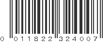 UPC 011822324007