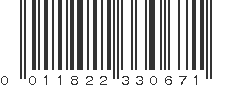 UPC 011822330671