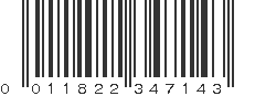 UPC 011822347143