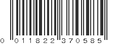 UPC 011822370585