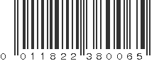 UPC 011822380065