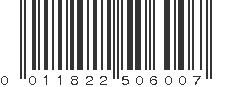 UPC 011822506007