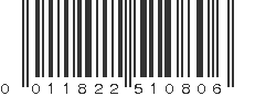 UPC 011822510806