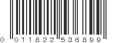 UPC 011822536899