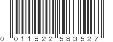 UPC 011822583527