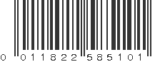 UPC 011822585101