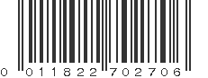 UPC 011822702706