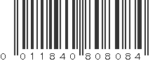 UPC 011840808084