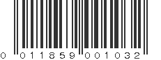 UPC 011859001032