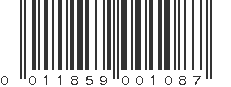 UPC 011859001087