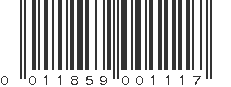 UPC 011859001117