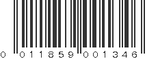 UPC 011859001346