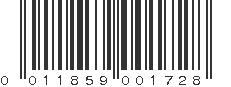 UPC 011859001728