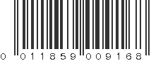 UPC 011859009168