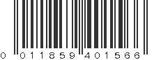 UPC 011859401566