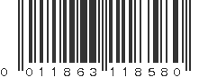 UPC 011863118580