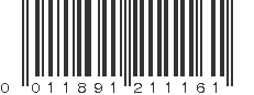 UPC 011891211161