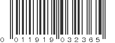 UPC 011919032365