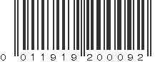 UPC 011919200092