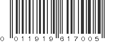 UPC 011919617005