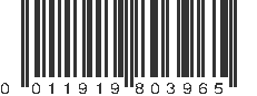 UPC 011919803965