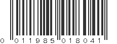 UPC 011985018041