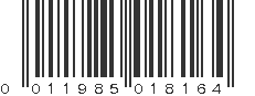 UPC 011985018164