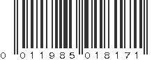 UPC 011985018171