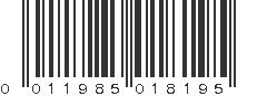 UPC 011985018195