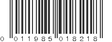 UPC 011985018218