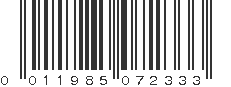 UPC 011985072333