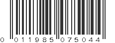 UPC 011985075044