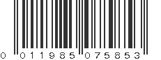 UPC 011985075853