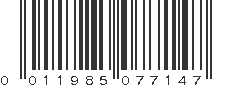 UPC 011985077147