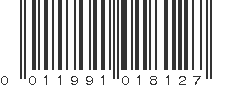 UPC 011991018127