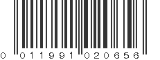 UPC 011991020656