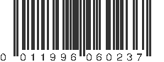 UPC 011996060237