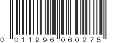 UPC 011996060275