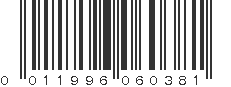 UPC 011996060381